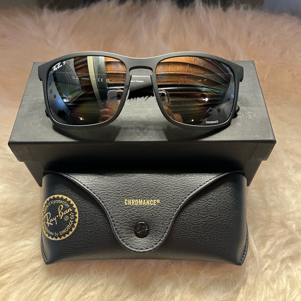 Ray-Ban Chromance Black and Silver Sunglasses